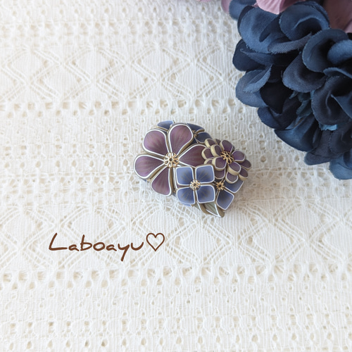 売約済み 帯飾り〈Detailed よわ Bouquet・藤・盛り〉