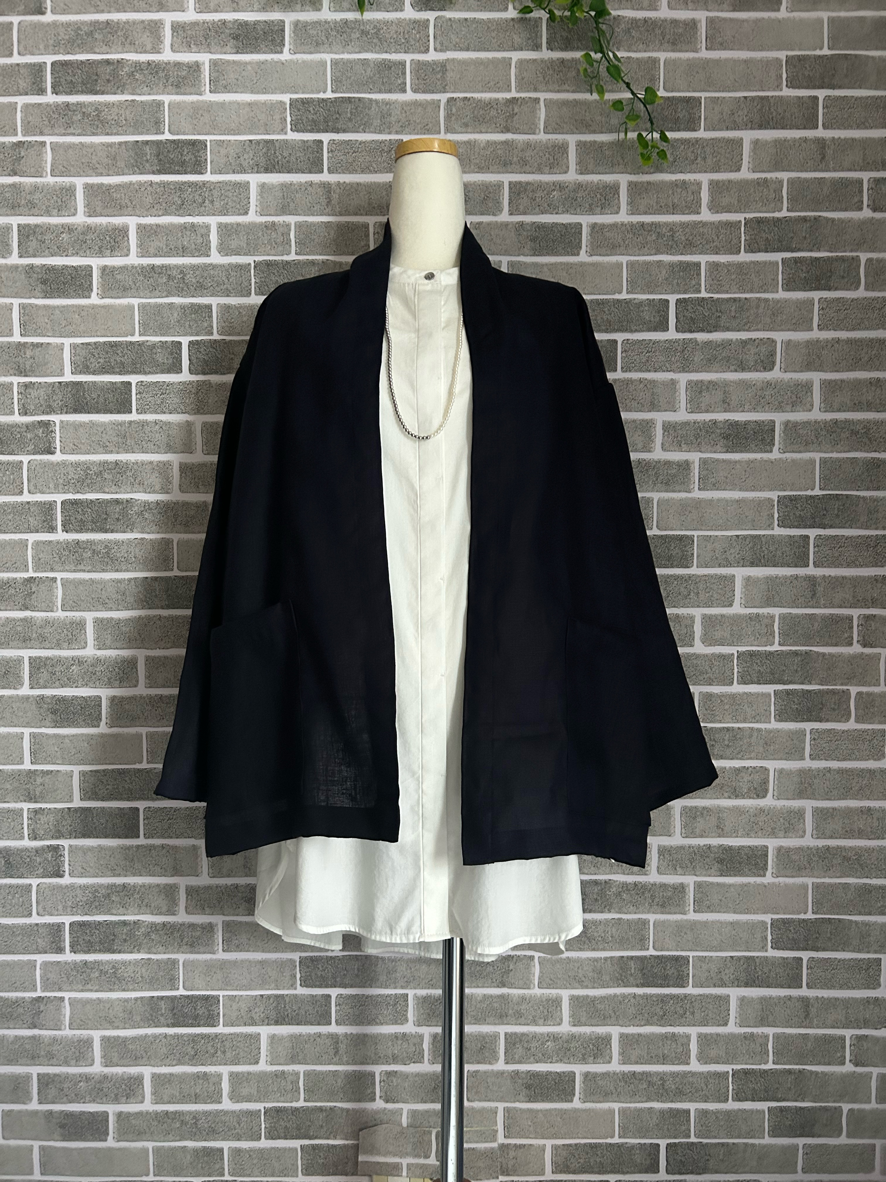 フォーマル上質ヨーロッパリネン100%ローブジャケット