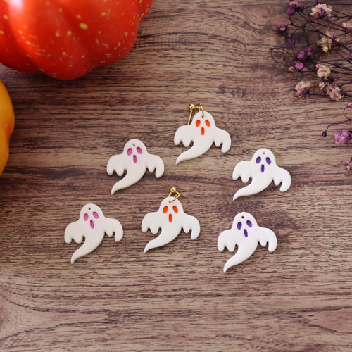 ghost accessory】なびくおばけ イヤーアクセサリー ピアス/イヤリング  