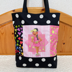 ロラライハリス♡ハンドメイド　トートバッグとポーチ　wasabi様 こころ様専用 ロラライハリス ロラライハリス♡ハンドメイド トート