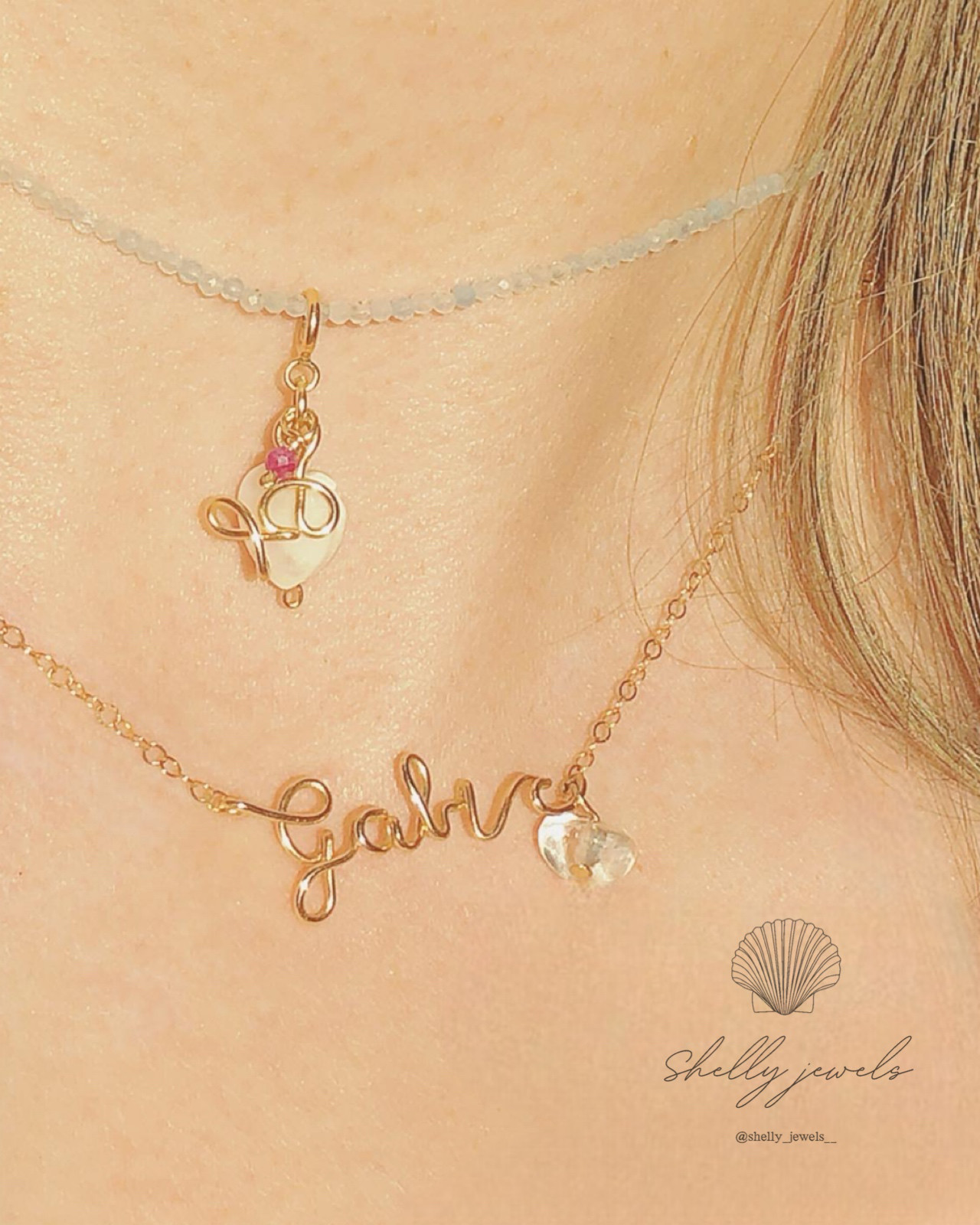 オーダーネックレス 名前入りネックレス 文字入れ 筆記体 オーダーメイド ネームネックレス アルファベット イニシャル