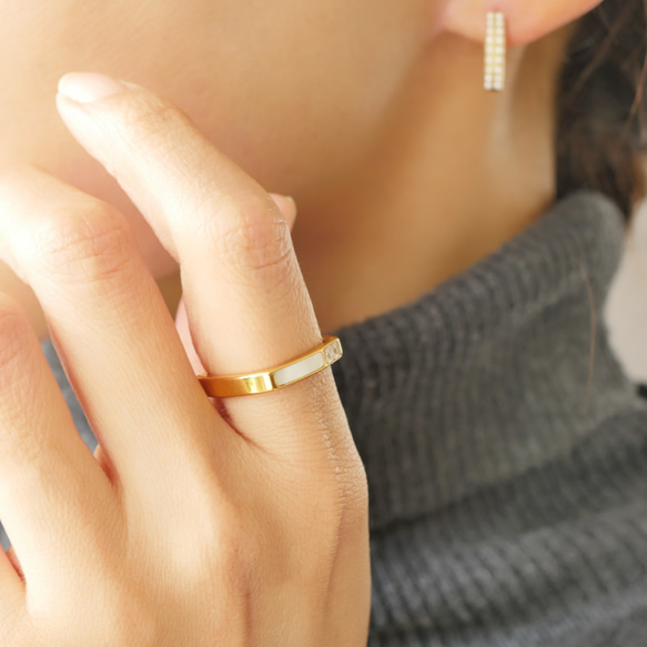 シェルスクエアリング 7枚目の画像