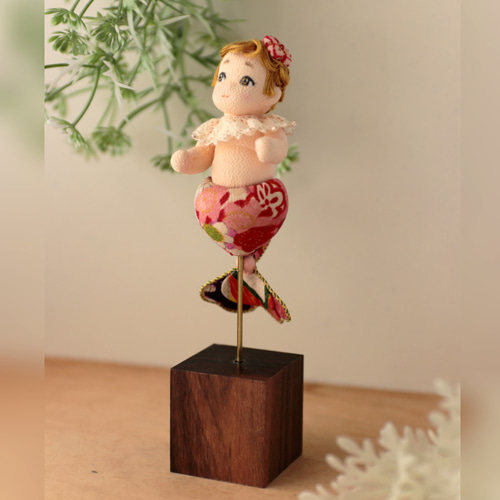 創作人形 「腫れるよ～」縮緬貼り ハンドメイド