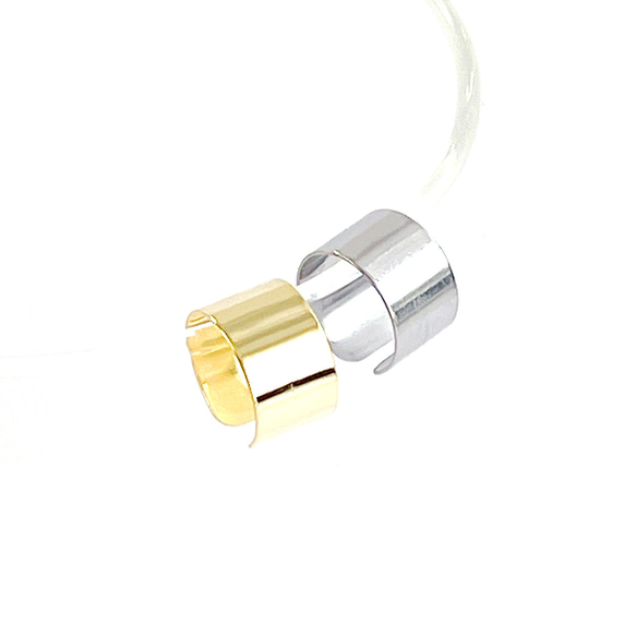 ese125 [10 件] 寬度約 6mm 外徑約 9mm 厚度約 0.3mm 18KGP 手術不鏽鋼 第6張的照片