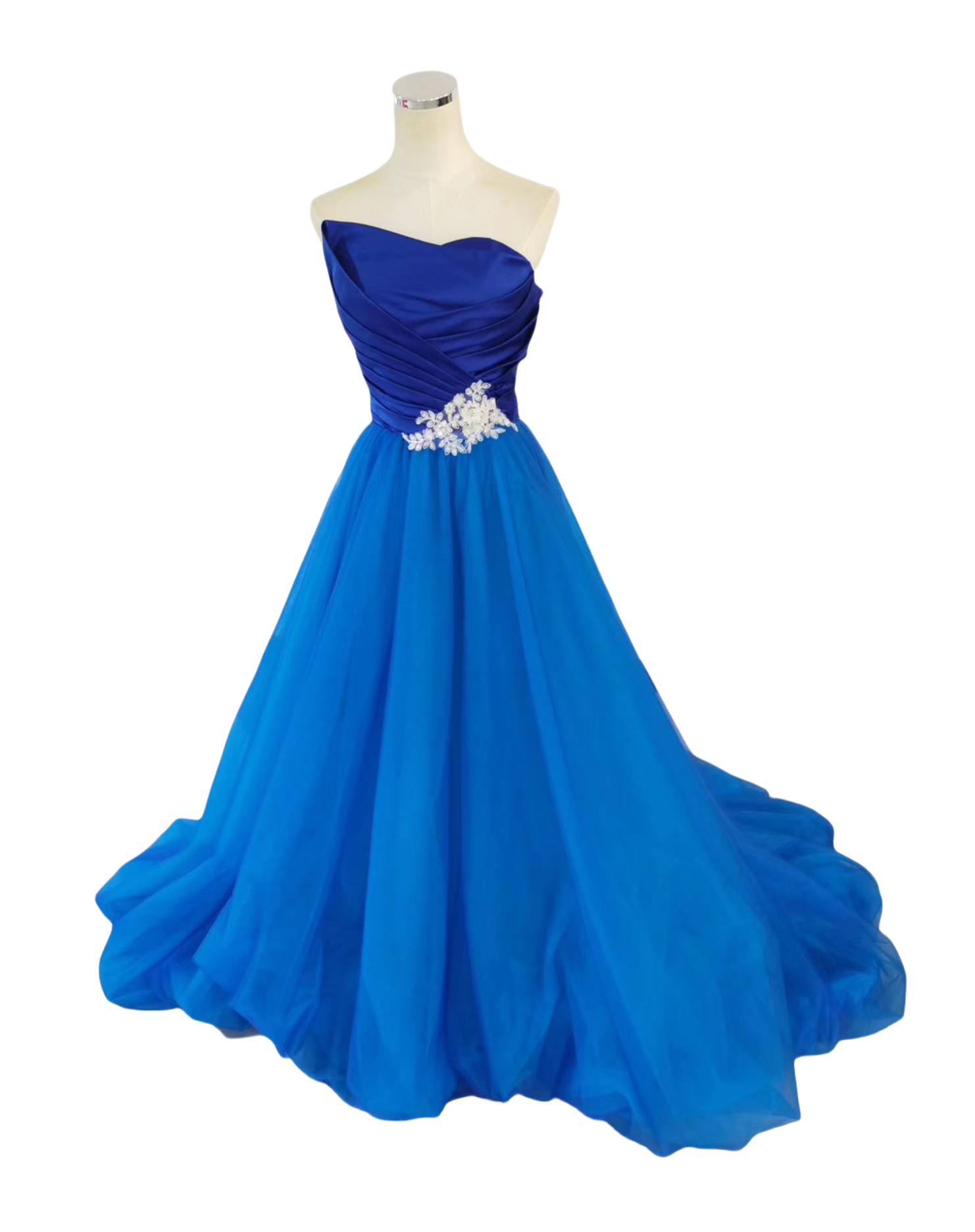 高品質！抜群のおしゃれ見え ベアトップ プリンセスライン カラードレス 2次会/披露宴 前撮り 憧れのドレス