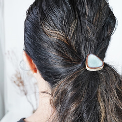 TH-90 美濃燒原廠瓷磚髮帶【背面皮革加工】 第6張的照片