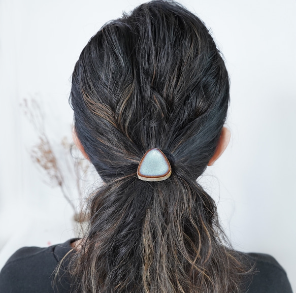 TH-90 美濃燒原廠瓷磚髮帶【背面皮革加工】 第7張的照片