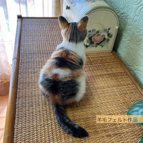 ウチの子オーダー愛猫羊毛フェルト リアル そっくり 幸せな