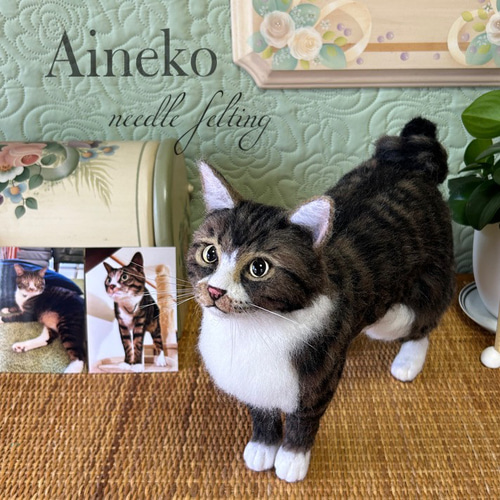 ウチの子オーダー愛猫羊毛フェルト リアル そっくり 幸せな思い出 受注