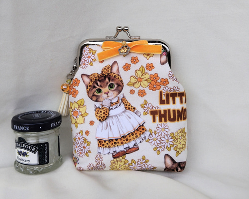 コヤンイサムチョン☆がま口☆便利サイズポーチ☆ハンドメイド がま口