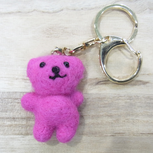 フェルト】マスコット・チャーム・KEYHOLDER クマ（ひねり） その他