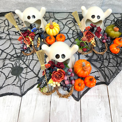 同梱予約済　フエルト　優しい顔のオバケちゃん等　ハロウィンオーナメント　９個 ハロウィン 飾り 玄関 ディスプレイ デコレーション オーナメント 置物