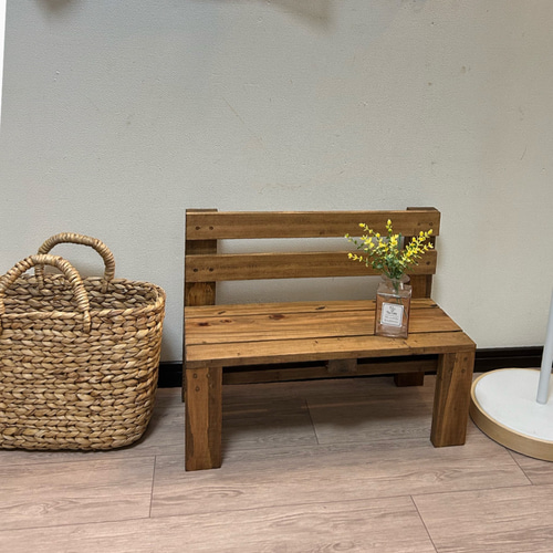 送料込み】ミニベンチ 木目調 キッズベンチ 子供用ベンチ ソファ