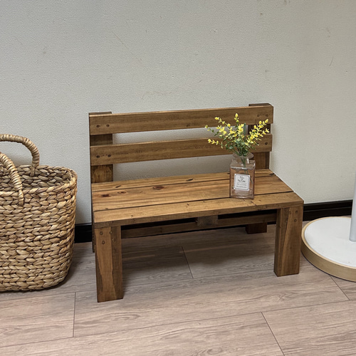 送料込み】ミニベンチ 木目調 キッズベンチ 子供用ベンチ ソファ