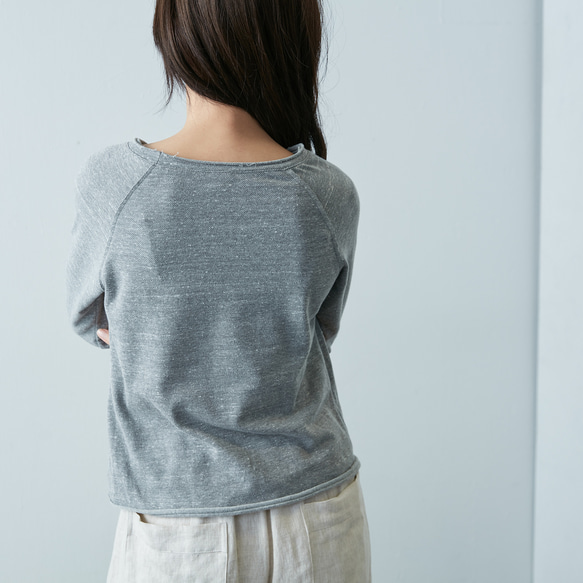 拉克蘭袖長袖上衣 - 酒紅 第5張的照片