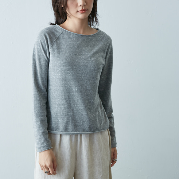 拉克蘭袖長袖上衣 - 酒紅 第4張的照片