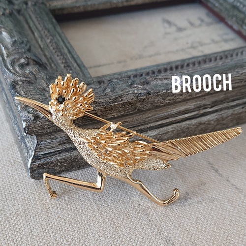 豪華な金の鳥 ブローチ No.1658 ブローチ BonheurVintage 通販