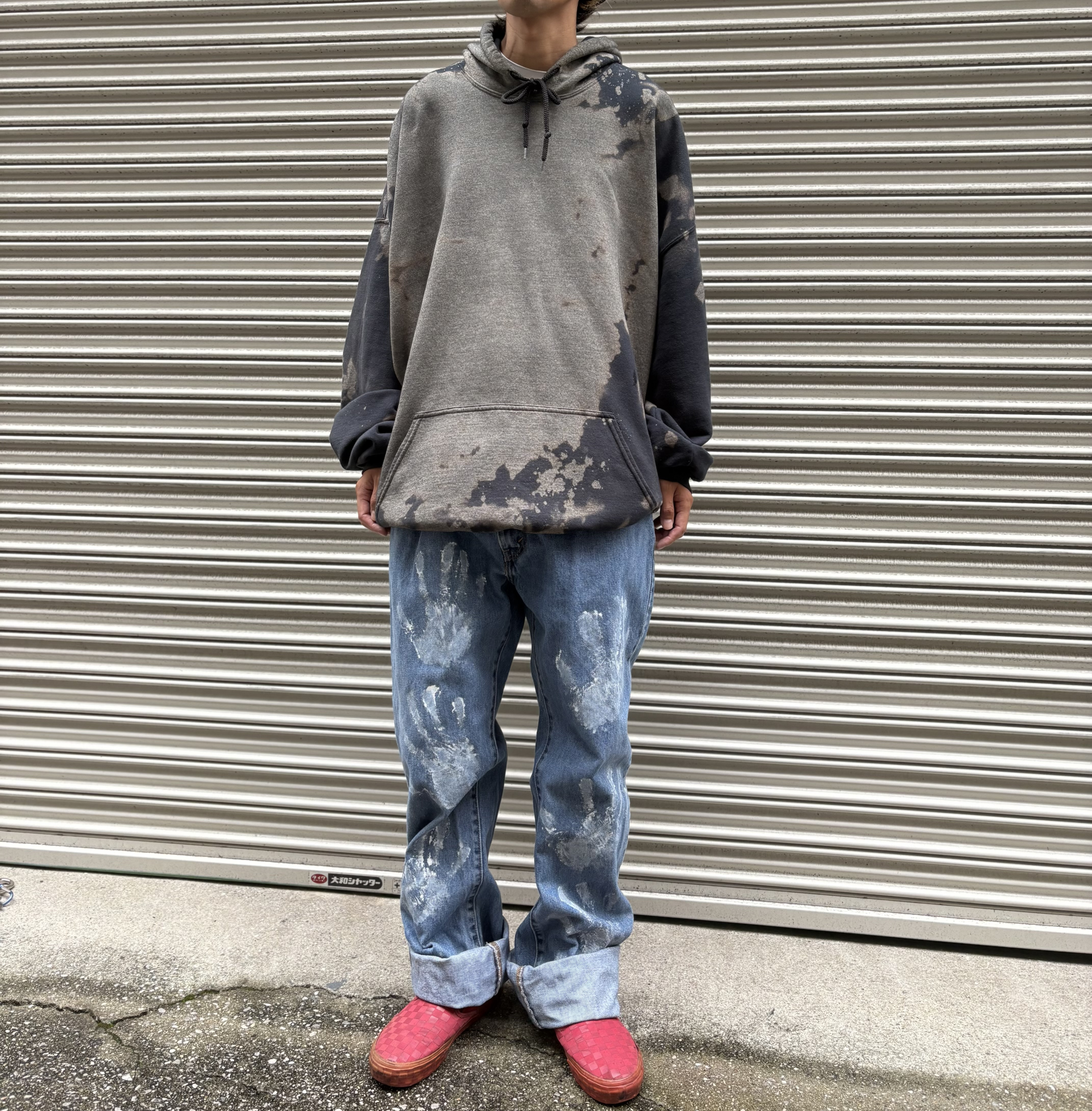 古着　ヴィンテージ　vintage パンツ　デニムパンツ　リーバイス　Levi’s リメイク　リメイクパンツ　個性派