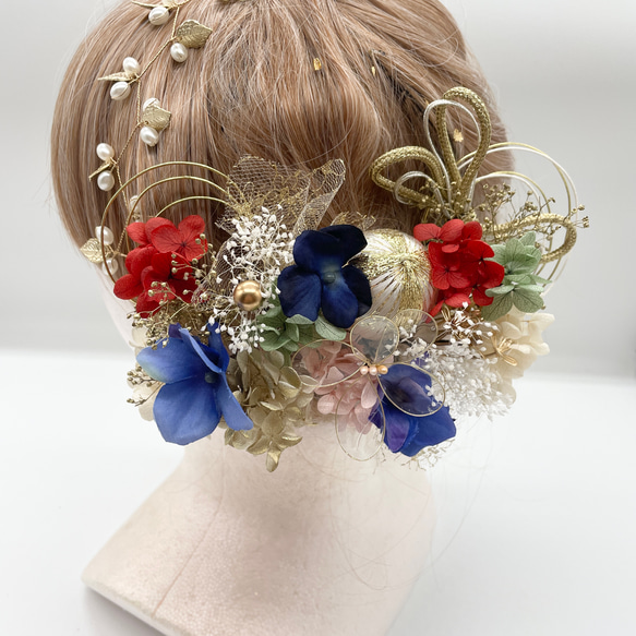 和装髪飾り　ヘッドドレス　水引×紐×カチューシャ 和装髪飾り ヘッドドレス 水引×紐×カチューシャ ヘッドドレス