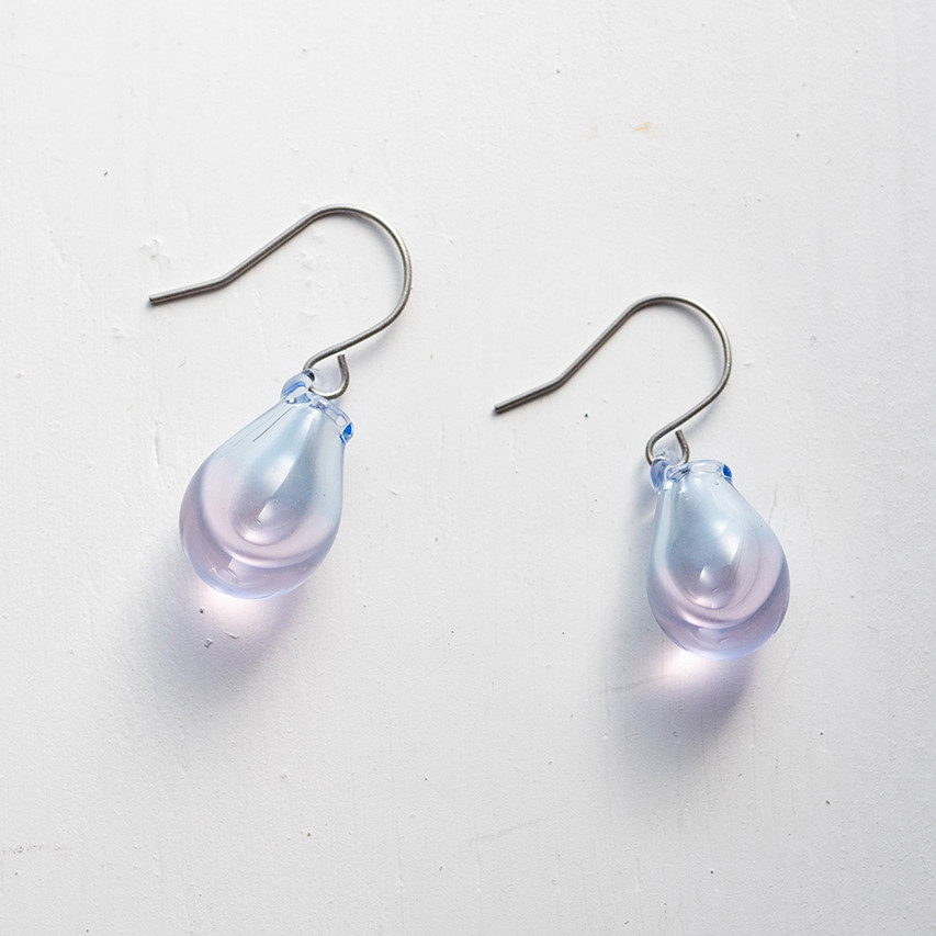 パーツが選べる　アロマピアス　限定カラー"夕凪"　フックタイプ