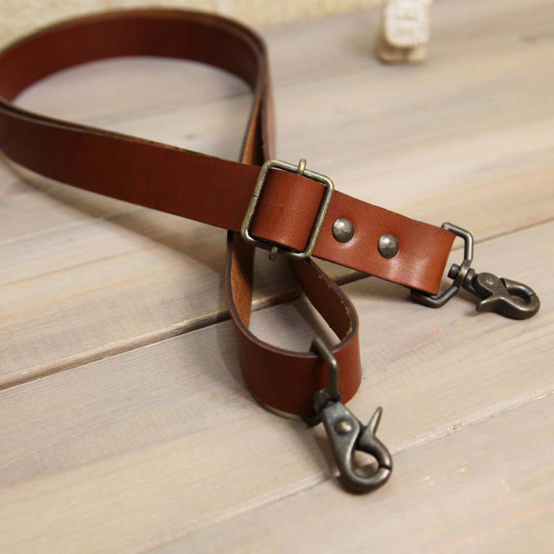 oilバケッタヌメ革【茶 25mm幅一枚革】付替ショルダーベルト ストラップ157cm～87cm斜め掛け長いロングサイズ