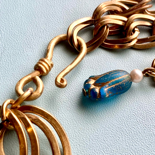 J&R ゴールドカラー　ラインストーン　ヴィンテージ ネックレス　チョーカー J&R ゴールドカラー ラインストーン ヴィンテージ ネックレス