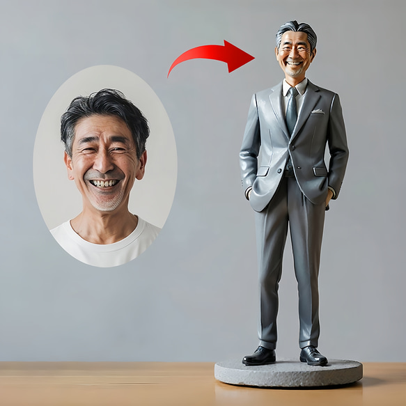 オーダーメイド】お写真で作るオリジナル ボブルヘッド 自分の