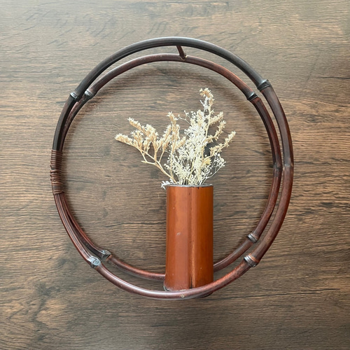 竹製花掛け 一輪挿し・花瓶・花器 antique art nozomi 通販