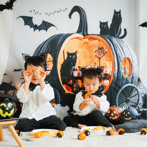 1点限り✨ハロウィン 装飾 壁紙 ウォールシート おうちスタジオ 飾りつけ 1点限り✨ハロウィン 装飾 壁紙 ウォールシート おうちスタジオ