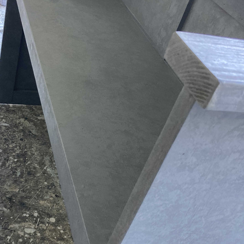 受注製作】グレーストーン柄☆石目☆モルタル☆受付カウンターテーブル