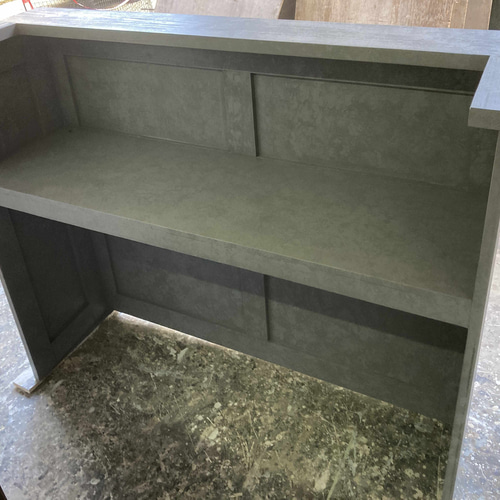 受注製作グレーストーン柄★モルタル★カウンターテーブル【800】☆ネイル　美容室 受注製作グレーストーン柄☆モルタル☆カウンターテーブル【800