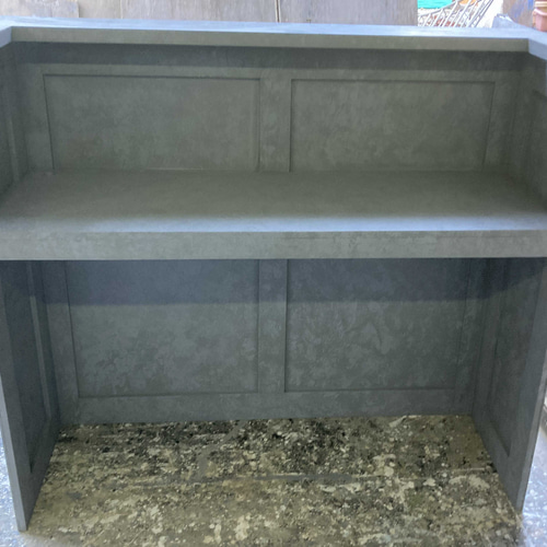 受注製作★グレー☆レジカウンターテーブル【1500】カントリー家具 受注製作☆グレー☆レジカウンターテーブル【1500】カントリー家具