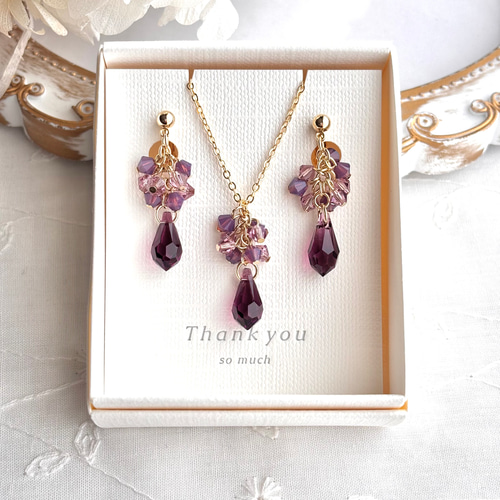 mint様　パープル系♡チャーム付きネックレス　イヤリング　髪飾り　社交ダンス Amazon | [J's select] ベリーダンス 社交ダンス レディース