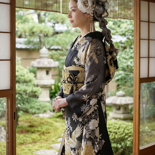 豪華】ディップアート 簪 キラキラ 髪飾り 成人式 卒業式 結婚式