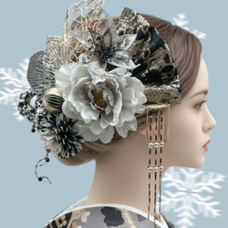 豪華】ディップアート 簪 キラキラ 髪飾り 成人式 卒業式 結婚式