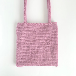 きらめく季節 のニットバッグ　yumegokochi pink 8枚目の画像