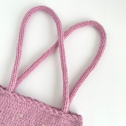 きらめく季節 のニットバッグ　yumegokochi pink 7枚目の画像