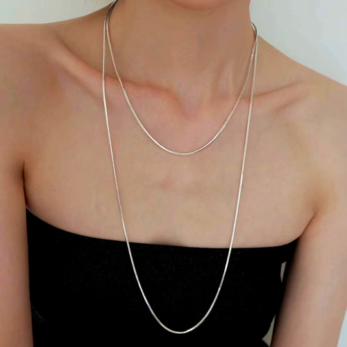 ネックレス シェーヌダンクル シンプル S925 純銀 チェーンネックレス ネックレス シェーヌダンクル シンプル S925 純銀 チェーンネックレス