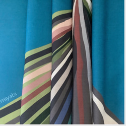 ◆【単品】映える帯揚げ（autumn marine blue/縹色/はなだいろ）パーソナルカラー帯揚げ 4枚目の画像