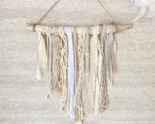 20%offNO]72 ウミウサギのマクラメタペストリー 【公式通販】