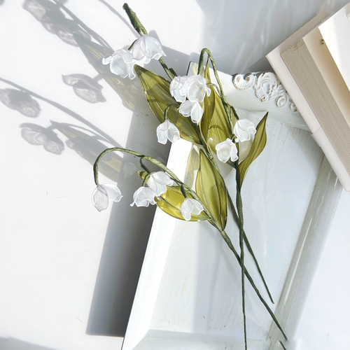 単品販売】すずらん 1本 f3007 一輪挿し・花瓶・花器 Cuore 通販