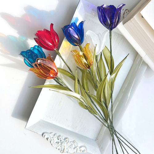 単品販売】チューリップ 1本 ビビッドカラー ※カラー選択必須