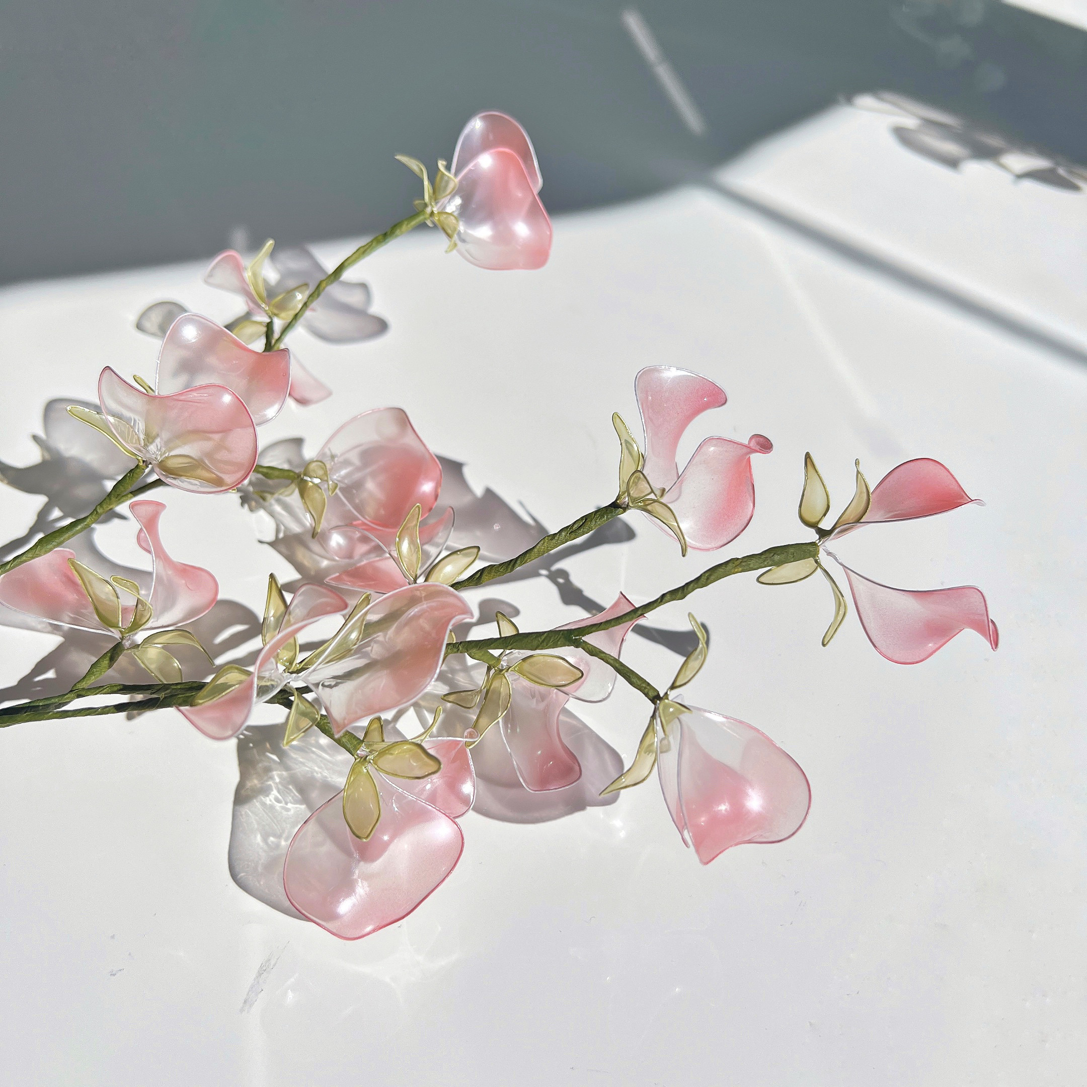 【お得なブーケ】すずらんとスイートピーのプチブーケ　3本セット　b2003