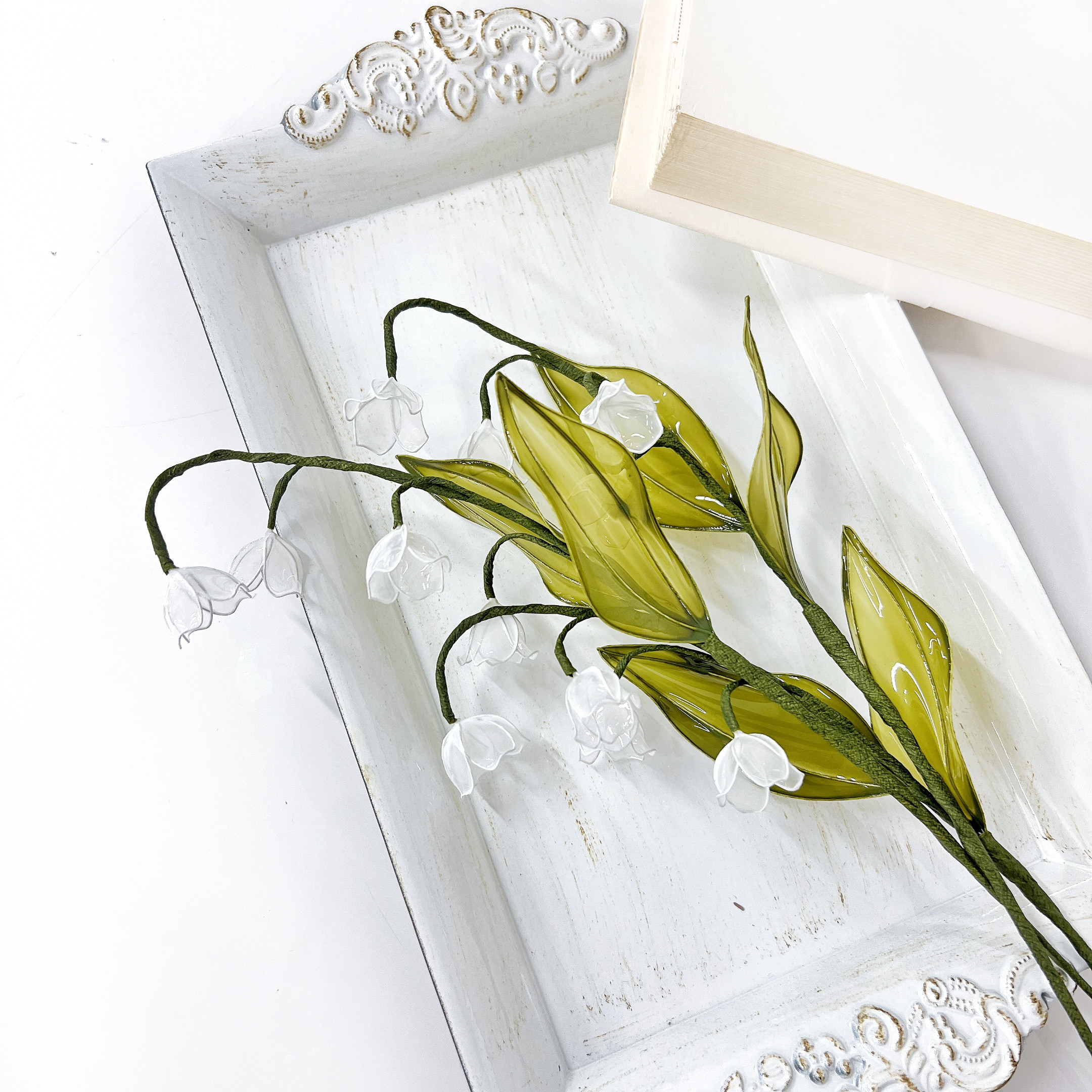 【お得なブーケ】すずらんとスイートピーのプチブーケ　3本セット　b2003