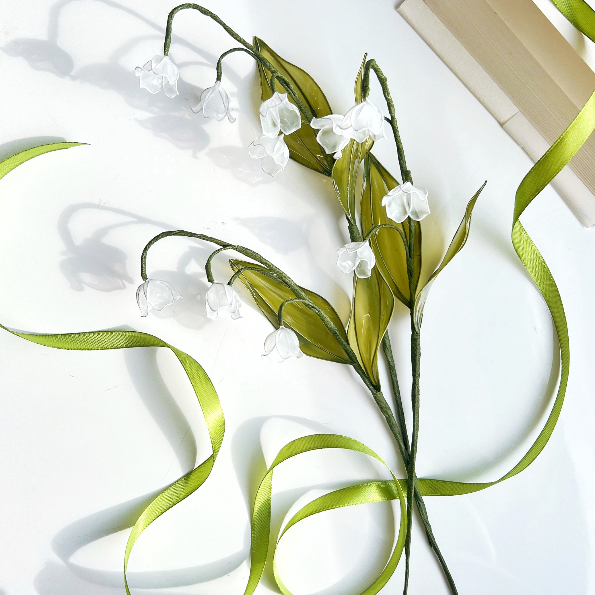 【お得なブーケ】すずらんとスイートピーのプチブーケ　3本セット　b2003