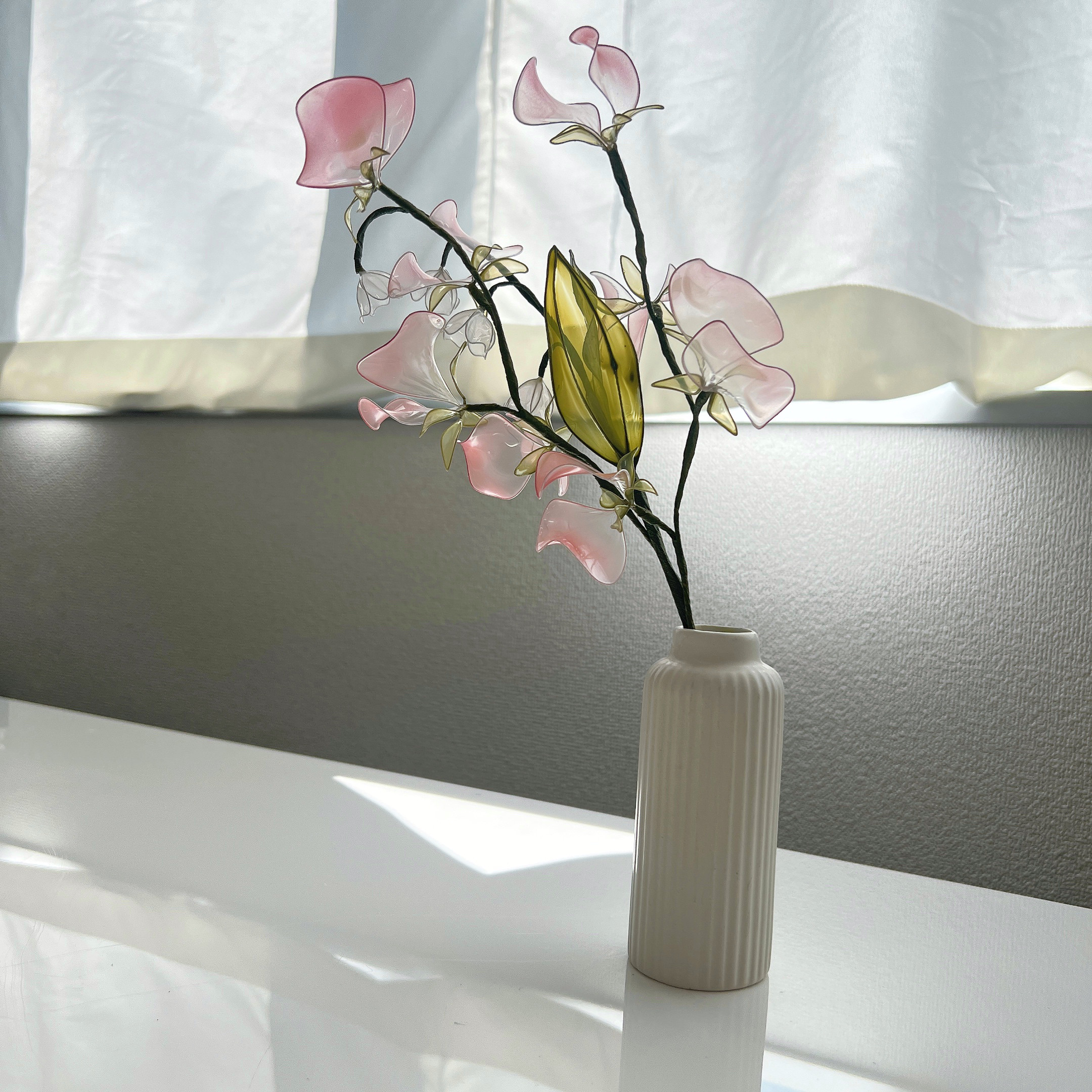 【お得なブーケ】すずらんとスイートピーのプチブーケ　3本セット　b2003