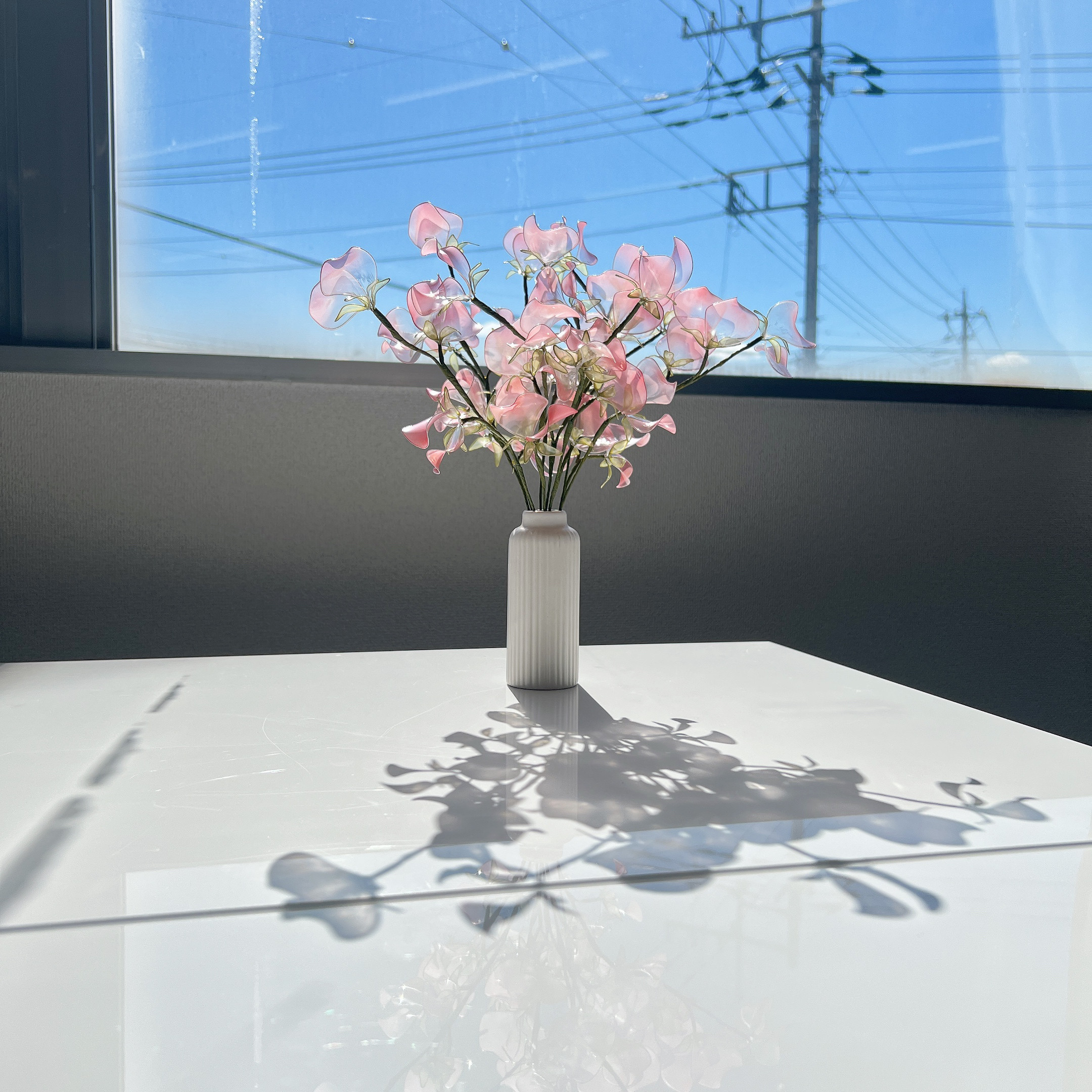 【お得なブーケ】すずらんとスイートピーのプチブーケ　3本セット　b2003