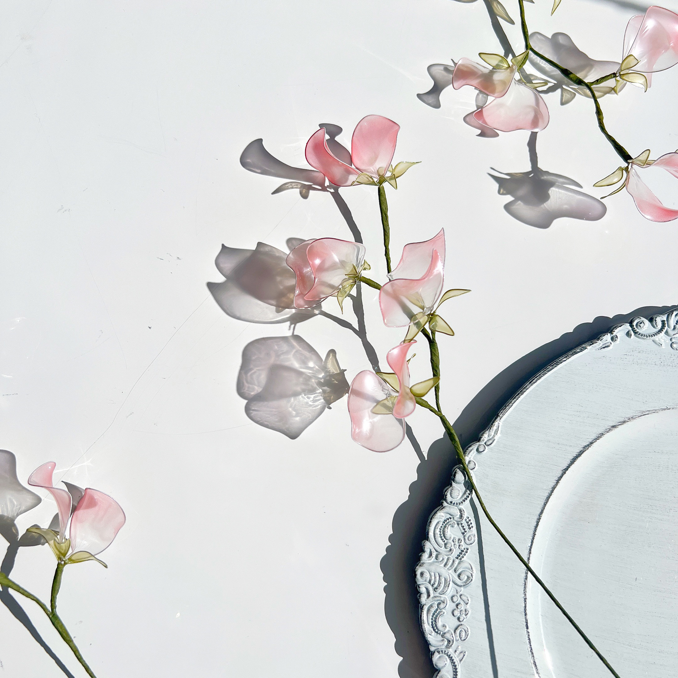 【お得なブーケ】すずらんとスイートピーのプチブーケ　3本セット　b2003