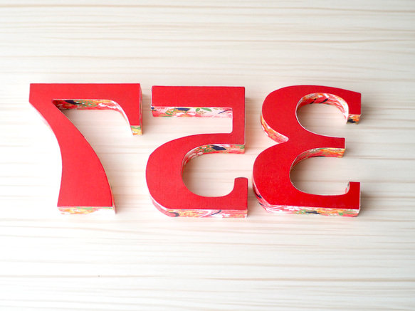 【大人気】<七五三 ナンバーオブジェ> 数字オブジェ　前撮り　記念撮影アイテム　撮影小物　７５３ 6枚目の画像