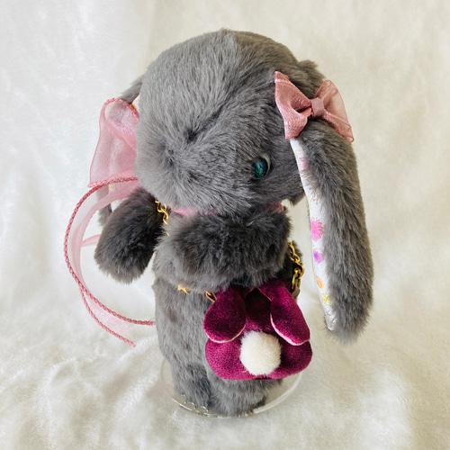 ぬいぐるみ】たれ耳黒うさぎの女の子 ぬいぐるみ しみずゆうこ 通販